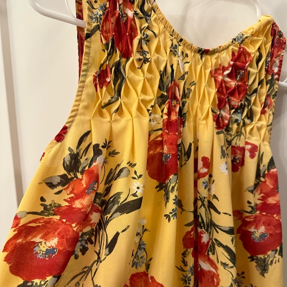 Abercrombie & Fitch yellow poppy floral top XS - Picture 4 of 8